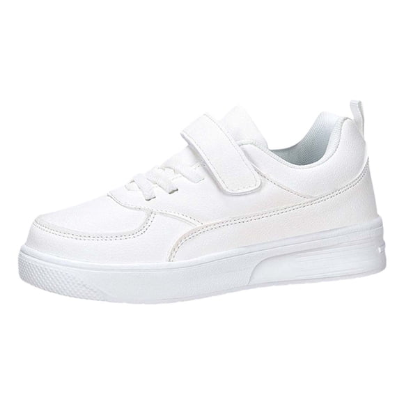 Ediodpoh Espadrilles pour Enfants Garçons Filles Légères Non Sport pour l'École Course Jeu Décontractées Chaussures Athlétiques Blanches 33