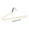 thumbnail image 3 of Birdeem Z Shaped Pants Hanger, Heavy Duty Iron Clothes Rack for Closet Space Saving, Storage Organizer, 5 Pack, Black, 3 of 7
