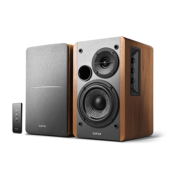 Edifier R1280T Powered Bookshelf Speakers, 2.0 Active Monitor Speaker System - Certified Refurbished