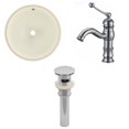 thumbnail image 1 of American Imaginations 16-in. W Round Bathroom Undermount Sink Set In Biscuit - Chrome Hardware - Overflow Drain Incl. AI-27041, 1 of 9