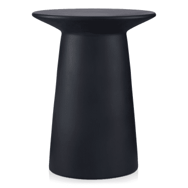 Bouclair Black Cement Hourglass Side Table
