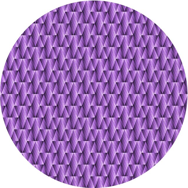 Ahgly Tapis d'Intérieur Lavable en Machine Carré Transitionnel Heliotrope Violet, 3 Pieds Carré