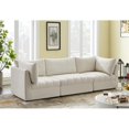 thumbnail image 3 of Meridian Furniture Jacob Sofa Modulaire en Velours Crème, 3 of 10