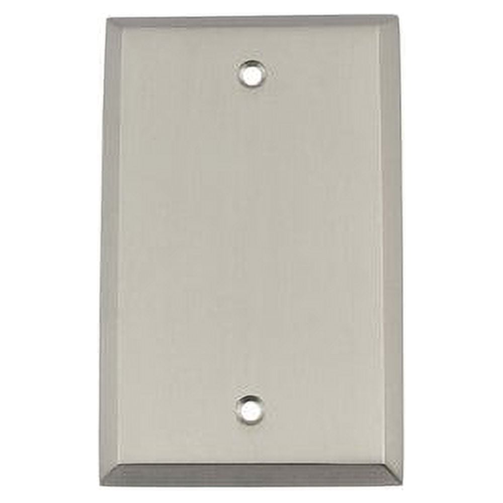 Nostalgic Warehouse 719997 Plaque Switch New York avec Couvercle Vierge, Nickel Satiné
