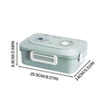 thumbnail image 2 of TIMIFIS Bento Box Student Plastic Partition Bento Box Can Be Microwave Heated, Sealed, and Portable Lunch Box for Office Workers Lunch Box, 2 of 2