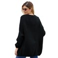 thumbnail image 4 of Cardigan Ouvert à Manches Longues en Tricot Épais pour Femmes, 4 of 5
