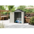 thumbnail image 4 of Abri de rangement Suncast Everett – Résine avec renforts métalliques, 17 sq ft, pour usage extérieur, 4 of 7
