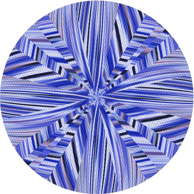 Ahgly Company Tapis d'Intérieur Ronds Transitionnels Lavables à la Machine en Jean Bleu, 7 Pieds Rond
