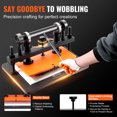 thumbnail image 4 of VEVOR Leather Cutting Machine, 14.2 x 10.2 in Embossing Plate Manual Die Cutter, 0.47 in Pressure Stroke Leather Embossing Machine, Dual Guide Shafts Die Cut Machine for Various of Materials, 4 of 9