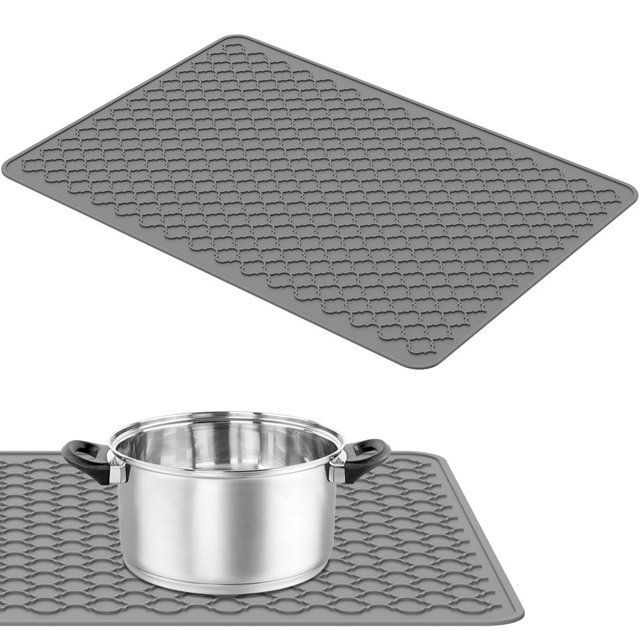 MesaSe Housse de Cuisinière en Silicone Résistante à la Chaleur Protecteur de Cuisinière Électrique avec Bord Surélevé Gain de Place Réutilisable pour Cuisinière Plate Maison