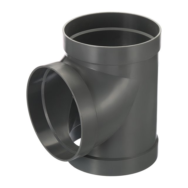 Unique Bargains 6 Inch 3 Way Duct Splitter T Shape Duct Connector 3 Way Hose Adapter Grey