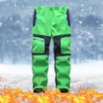thumbnail image 2 of TopLLC Pantalon de Ski de Neige pour Enfants Imperméable Pantalon de Randonnée Extérieur Chaud Doublé en Molleton, 2 of 8