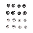 thumbnail image 2 of Xingzhi 100 Pieces Snap Button Children Jacket Trousers Pants Simple Design Round Press Stud Assorted Kit DIY Crafting Black 6mm, 2 of 6