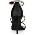 thumbnail image 3 of BLISSFUL STEP Women's Rhinestone Ankle Strap Stiletto High Heels Sandals, 3 of 7