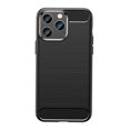 thumbnail image 1 of PANDACO Étui en Métal Brossé Noir pour iPhone 14 Pro, 1 of 4