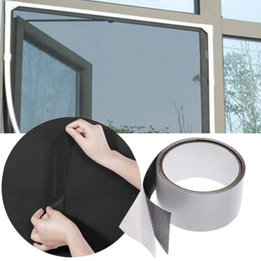 WIFKLSIIPG Fly Screen Door Insect Repellent Repair Tape Waterproof Mosquito Screens Cover(Black)