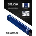 thumbnail image 4 of Buttendz Fusion Z Hockey Stick Replacement Grip - Reusable Design, Small Knob Player Grip for Top Hand Mobility, Fits All Stick Sizes (Blue, White Drip), 4 of 4