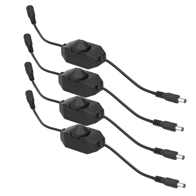 Régulateur de Gradation de Lampe, Gradateur de Lampe Sans Fin 4Pcs 12V Rotation Control LED Gradateur pour les Boîtes à Lumière Ultra-Minces pour les Produits Connexes LED