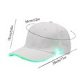 thumbnail image 3 of Chmadoxn LED Hat Light Up Baseball Cap Flash Glows Party Hat Raves Accessories Open And Use Easily For Festival Club Stage Hip Hop Performance Polyester baseball cap, 3 of 6