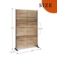 thumbnail image 4 of Yiwa Metal Outdoor Privacy Screen Panel, Freestanding Decorative Divider for Patio, Balcony or Garden, Weather-Resistant Design with Included Stand and Accessories for Quick Assembly, 4 of 8