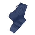 thumbnail image 4 of EOYWHK Pantalon pour Hommes à Séchage Rapide Extensible Coupe Ajustée Taille Élastique Pantalon Habillé Protection Solaire Respirant Jambe Droite Randonnée Course Pêche, 4 of 5