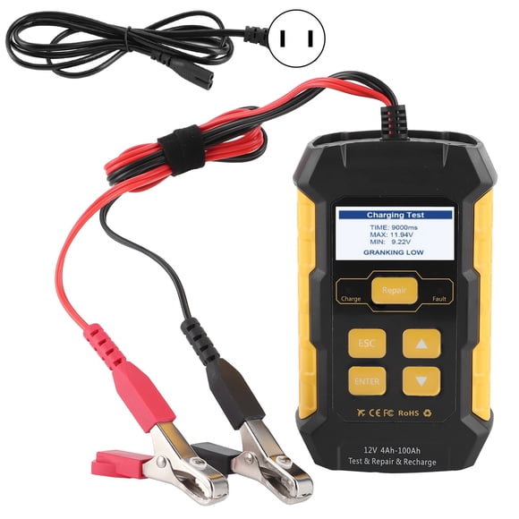 Battery Maintainer, Battery Tester Portable Charging System Test Tool For SUV For Car For RV For Motorcycle US Plug 110-250V,EU Plug 220V,UK Plug 110-250V,AU Plug 240V
