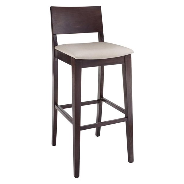 Beechwood Mountain Bazil 30" Bar Stool in Walnut and Ivory