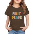thumbnail image 1 of LIJCC Garçons Filles Premier Jour de Première Année Rentrée des Classes T-Shirt en Coton T-Shirt à Manches Courtes Haut T-Shirt à Imprimé Lettres Haut de Rentrée, 1 of 5