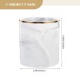 thumbnail image 4 of Tabletop Pen Holder Marble Pen Container Makeup Brush Organizer Stationery Storage Holder, 4 of 9