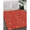thumbnail image 3 of Ahgly Company Tapis Rectangulaire Lavable en Machine Intérieur Transitionnel Orange Rouge Orange, 7 Pieds x 10 Pieds, 3 of 7