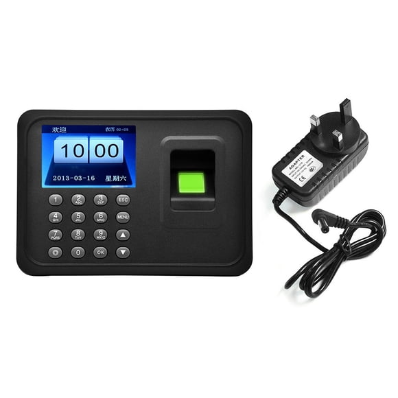 Nilvkv Biometric Fingerprint Password Device Attendance Machine Employee Checking In Clock Recorder.4 Inch LCD Screen