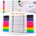 thumbnail image 3 of Ensemble de 48 Marqueurs de Couleurs à Double Pointe Stylos Colorés Pointe Fine Marqueurs d'Art pour Enfants Adultes, 3 of 8