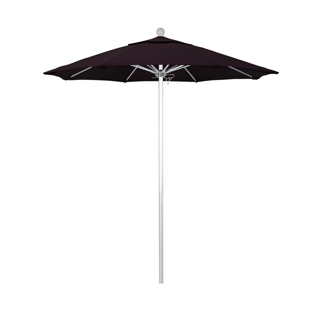 California Umbrella Venture Parasol de Marché Argenté de 7,5 Pieds Violet