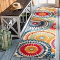 thumbnail image 1 of SAFAVIEH Cabana Marina Suzani Outdoor Area Rug, 1 of 9