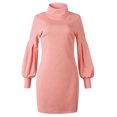 thumbnail image 3 of Fridja Robe Chandail à Col Roulé pour Femmes, Chandail à Manches Longues pour Dames, Mini Robes, 3 of 6