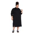 thumbnail image 2 of George Women's Plus Hooded Fleece Midi Dress, 2 of 6