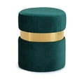 thumbnail image 1 of Meridian Furniture Hailey Contemporary Velvet Ottoman/Stool in Green, 1 of 8