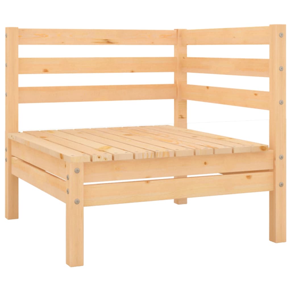 vidaXL Canapé d'Angle de Jardin en Bois Massif de Pin