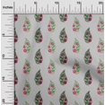 thumbnail image 1 of oneOone Viscose Jersey Fabric Leaves & Floral Block Printed Craft Fabric BTY 60 Inch Wide, 1 of 4