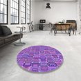 thumbnail image 4 of Ahgly Company Tapis d'Intérieur Lavables en Machine pour la Zone de Transition Violet, 7' x 9', 4 of 7
