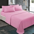thumbnail image 2 of 300 Thread Count 100% Egyptian Cotton 4-Piece Bed Sheet Set (1 Flat, 1 Fitted Sheet, 2 Pillow Covers) 24 Inches Deep Pocket Solid Pattern, 2 of 6