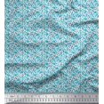 thumbnail image 1 of Soimoi Polyester Crepe Fabric Flower Watercolor Print Fabric by Yard 42 Inch Wide, 1 of 3