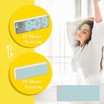 thumbnail image 4 of Xihbxyly Fresh White Face Alarm Clock Room Clock Style Student Alarm Clock Date Temperature Display Three Brightness Settings Adjustable Suitable for School Office Travel Supplies Savings, 4 of 7