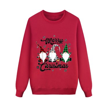 Christmas Sweatshirt Top for Families - Matching Parent Child Long Sleeved Design for Festive Celebrations - Stylish and Comfortable Mom Style Christmas Apparel