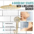 thumbnail image 2 of SR SUN RISE Shower Faucet - 16 Inch Multifunctional High Pressure Shower Head System with Handheld Shower Head Fixtures - Valve Included - Brushed Gold, 2 of 5