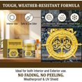 thumbnail image 3 of Weather Resistant Water-Based Gold Paint, Gold Acrylic Paint Metallic, Metallic Gold Paint for Metal, Waterproof G𝐨ld Leaf Paint for Arts, Paintings and Crafts, 3 of 6