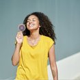 thumbnail image 1 of Dvkptbk Hand Fan Small Fan Handheld Portable Rechargeable Mini Student Handheld Dormitory Class Fan, 1 of 4