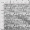 thumbnail image 2 of oneOone Velours Gris Tissu Texte Robe Tissu Tissu Imprimé par la Cour 58 Pouces de Large, 2 of 5