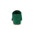 thumbnail image 2 of BLISSFUL STEP Women's Slides Block High Heels Slip on Pointed Toe Slide Mules Green 7, 2 of 8