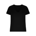 thumbnail image 3 of Deep V Neck T Shirt for Men Slim Fit Low Cut Vneck Tee Top Man Solid Color Summer Muscle Shirts, 3 of 4